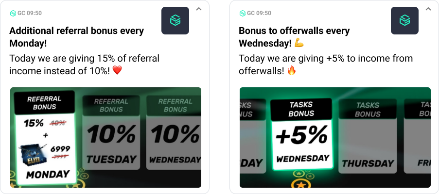 Engage players with daily offers