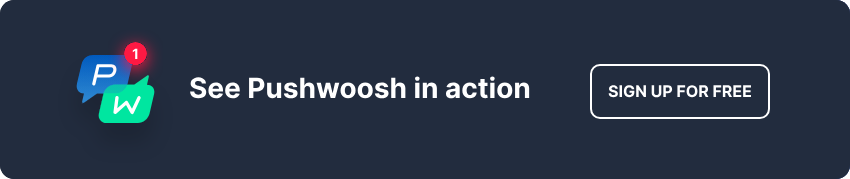 Sign up to Pushwoosh