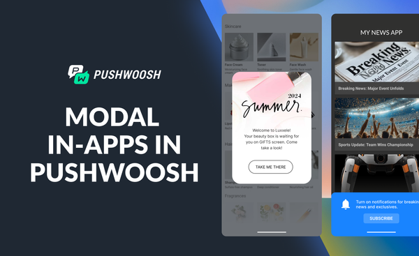 Modal in-app messages in Pushwoosh