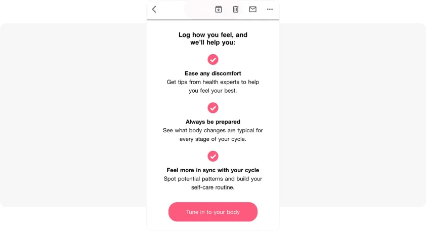 Flo re-activating email example