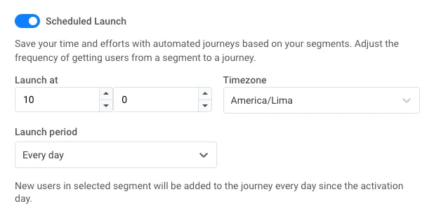 Scheduled reminders in Pushwoosh Customer Journey Builder