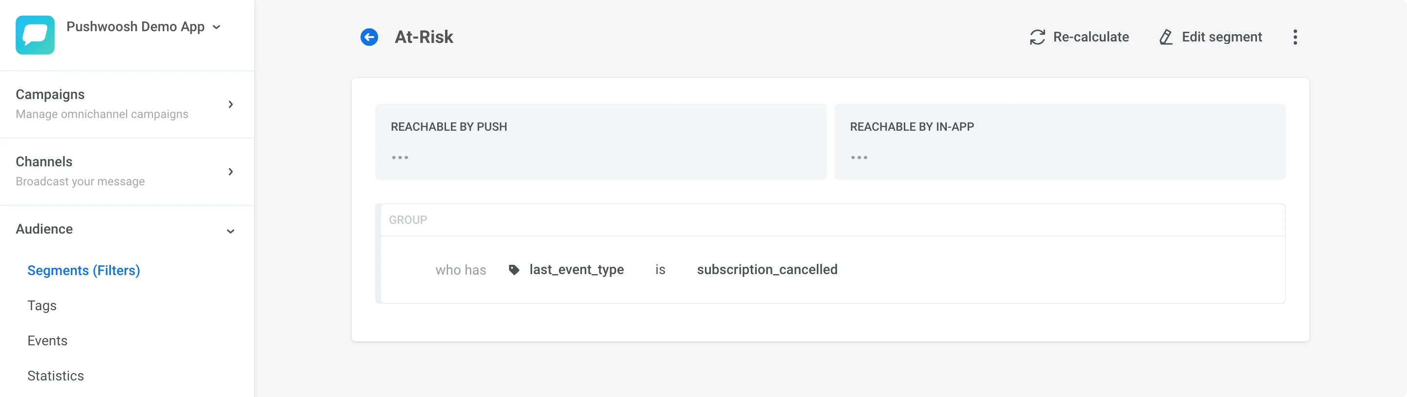 Integrating Amplitude churn-previctive segment to Pushwoosh