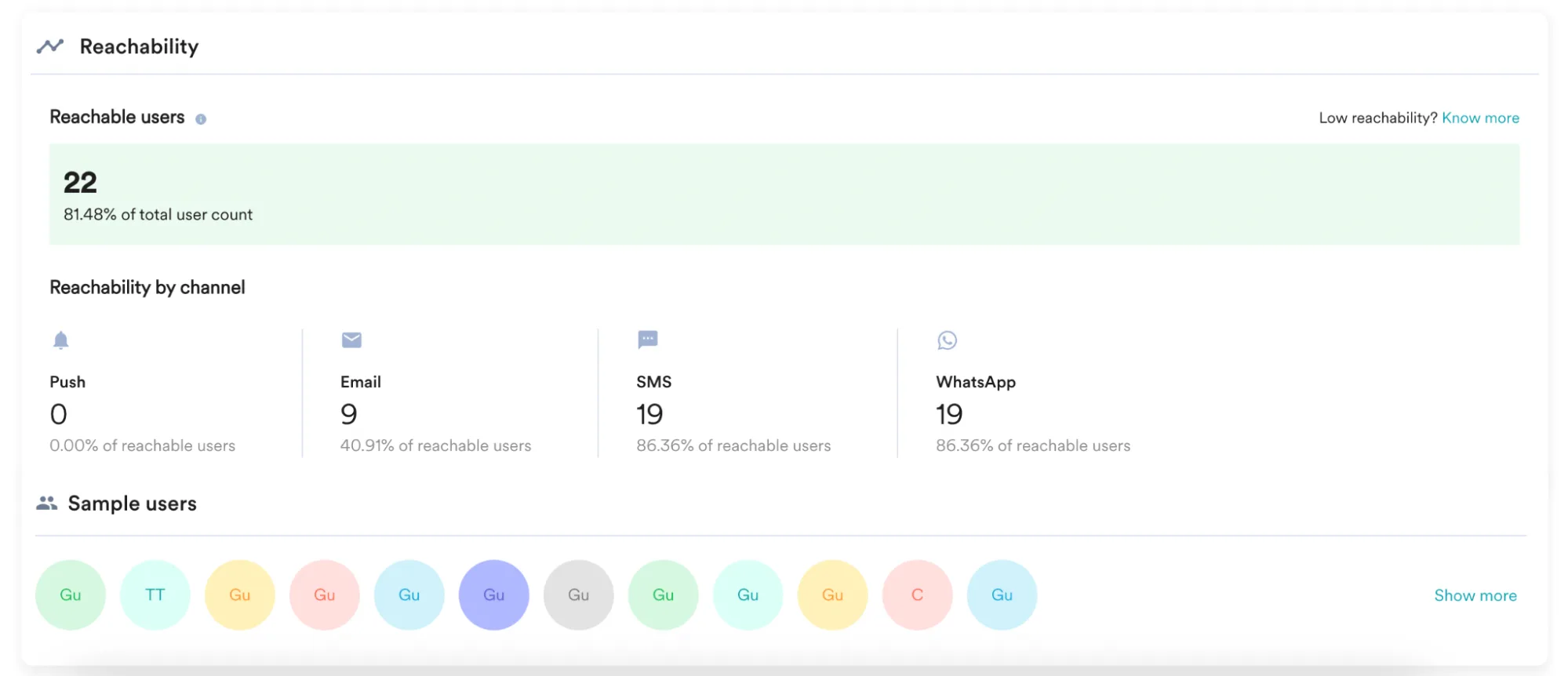 Verificación de alcanzabilidad MoEngage