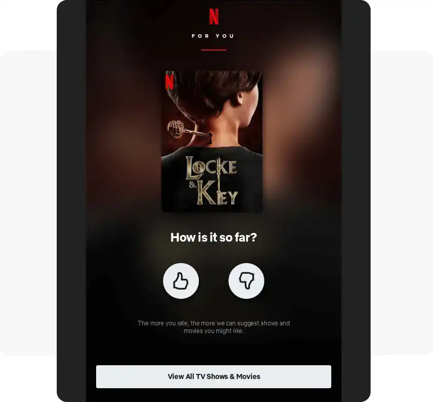 survey promo email example