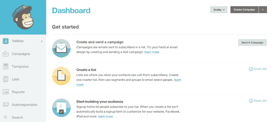 Email marketing services - Mailchimp